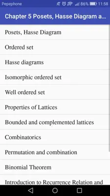 Discrete Mathematics android App screenshot 1